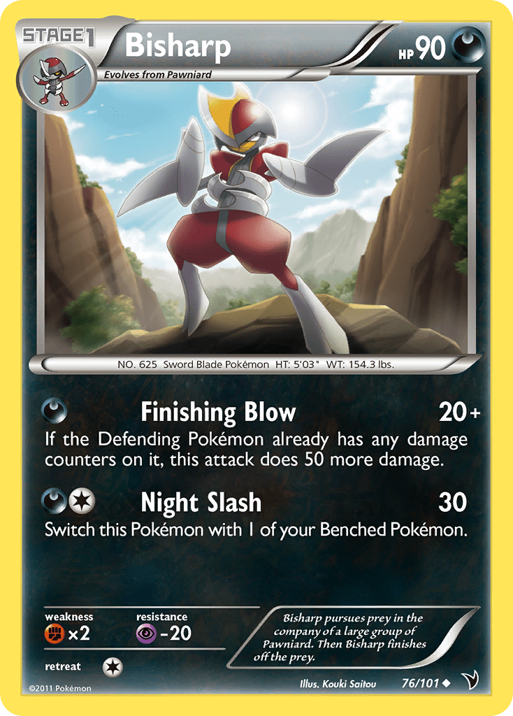 Bisharp (76/101) [Black & White: Noble Victories] Pokemon Single Pokémon  | Multizone: Comics And Games