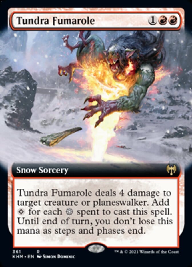 Tundra Fumarole (Extended Art) [Kaldheim] MTG Single Magic: The Gathering  | Multizone: Comics And Games