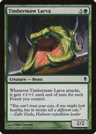 Timbermaw Larva [Zendikar] MTG Single Magic: The Gathering  | Multizone: Comics And Games