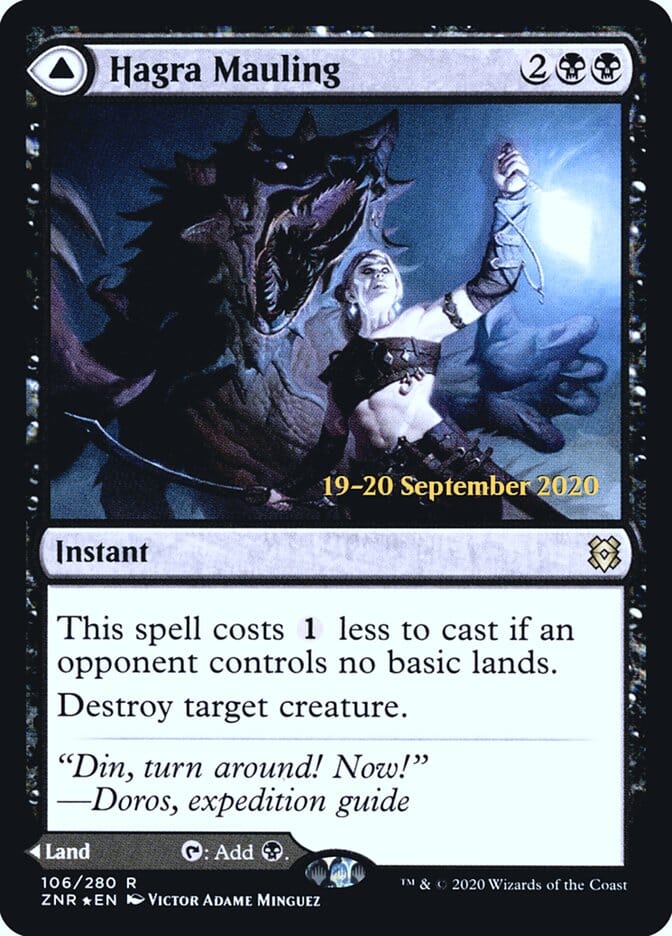 Hagra Mauling // Hagra Broodpit [Zendikar Rising Prerelease Promos] MTG Single Magic: The Gathering  | Multizone: Comics And Games