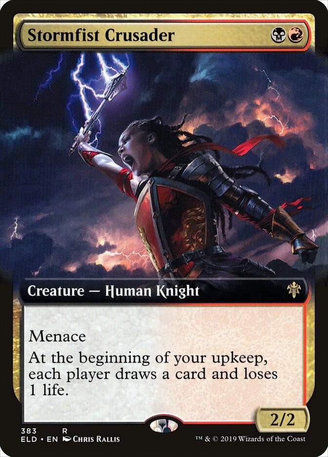 Stormfist Crusader (Extended Art) [Throne of Eldraine] MTG Single Magic: The Gathering  | Multizone: Comics And Games