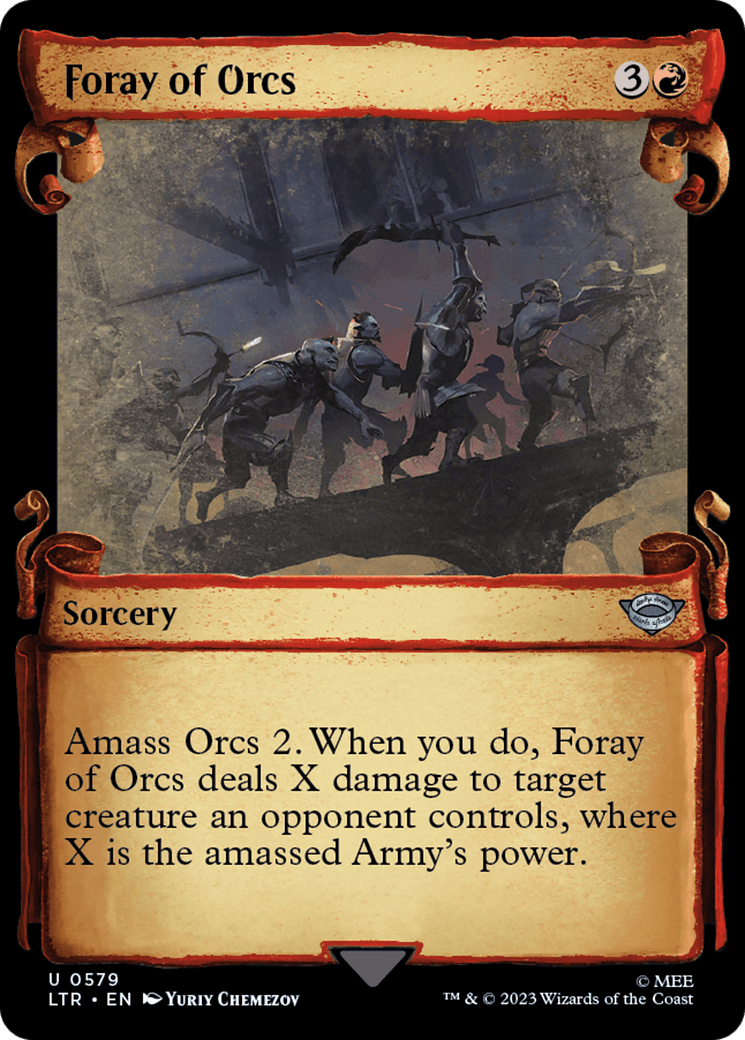 Foray of Orcs [The Lord of the Rings: Tales of Middle-Earth Showcase Scrolls] MTG Single Magic: The Gathering  | Multizone: Comics And Games