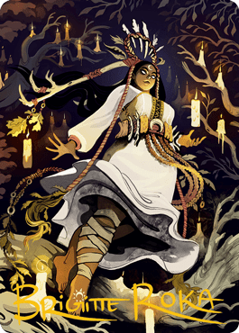 Candlegrove Witch 2 Art Card (Gold-Stamped Signature) [Innistrad: Midnight Hunt Art Series] MTG Single Magic: The Gathering  | Multizone: Comics And Games