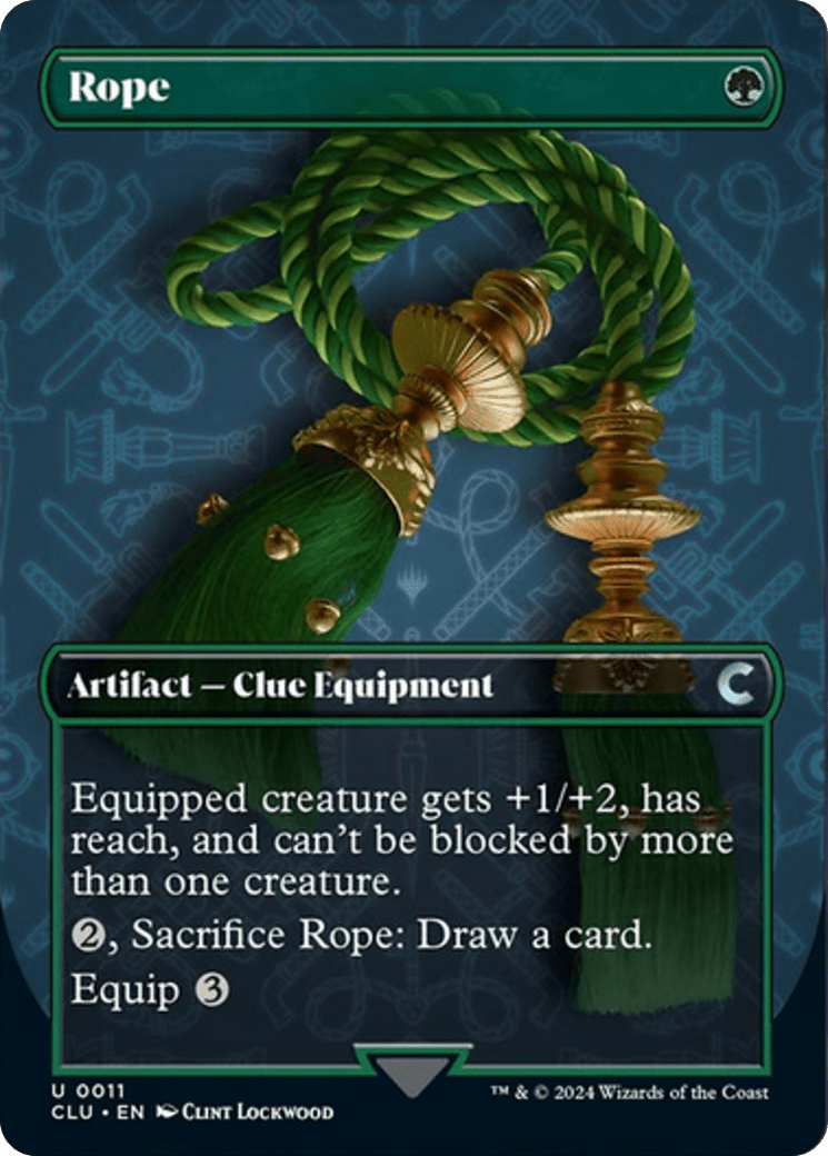 Rope (Borderless) [Ravnica: Clue Edition] MTG Single Magic: The Gathering  | Multizone: Comics And Games