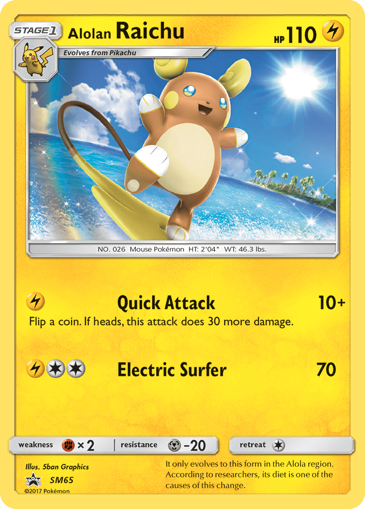 Alolan Raichu (SM65) [Sun & Moon: Black Star Promos] Pokemon Single Pokémon  | Multizone: Comics And Games