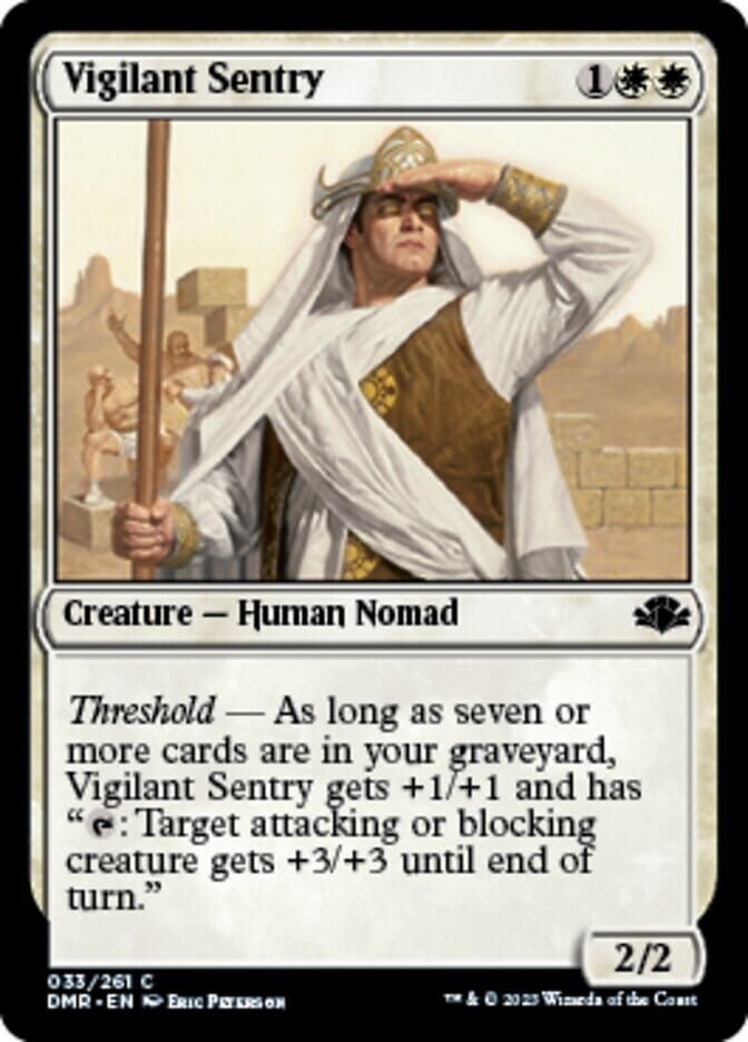 Vigilant Sentry [Dominaria Remastered] MTG Single Magic: The Gathering  | Multizone: Comics And Games