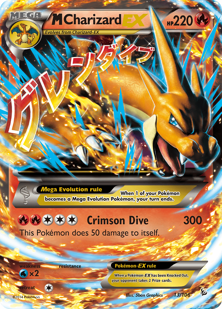 M Charizard EX (13/106) [XY: Flashfire] Pokemon Single Pokémon  | Multizone: Comics And Games