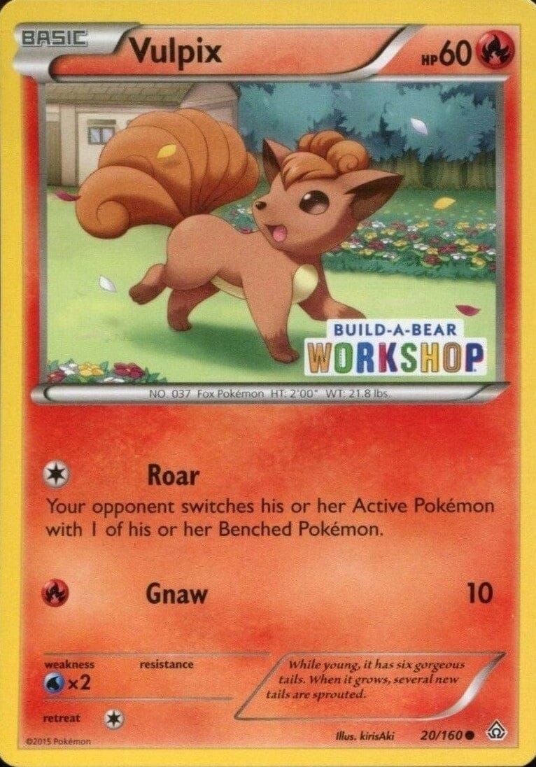 Vulpix (20/160) (Build A Bear Workshop Exclusive) [XY: Primal Clash] Pokemon Single Pokémon  | Multizone: Comics And Games