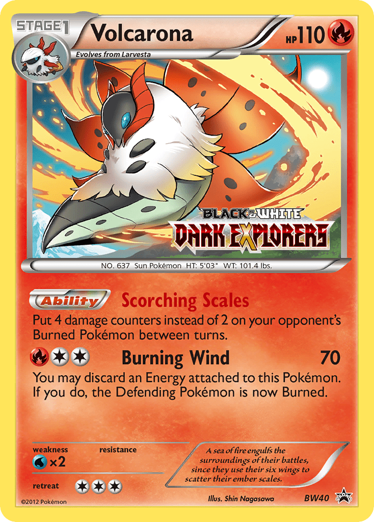 Volcarona (BW40) [Black & White: Black Star Promos] Pokemon Single Pokémon  | Multizone: Comics And Games