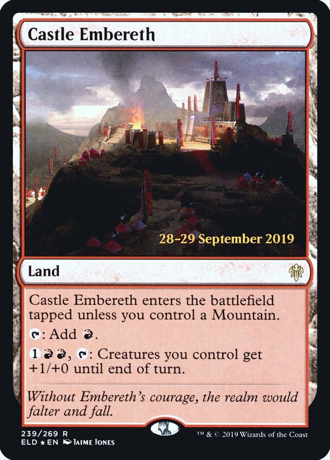 Castle Embereth [Throne of Eldraine Prerelease Promos] MTG Single Magic: The Gathering  | Multizone: Comics And Games