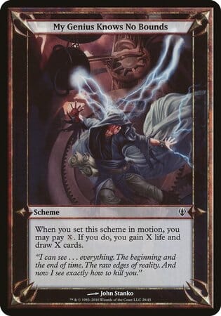 My Genius Knows No Bounds (Archenemy) [Archenemy Schemes] MTG Single Magic: The Gathering  | Multizone: Comics And Games
