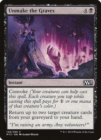 Unmake the Graves [Magic 2015] MTG Single Magic: The Gathering  | Multizone: Comics And Games