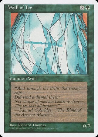 Wall of Ice [Fourth Edition] MTG Single Magic: The Gathering  | Multizone: Comics And Games