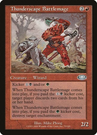 Thunderscape Battlemage [Planeshift] MTG Single Magic: The Gathering  | Multizone: Comics And Games