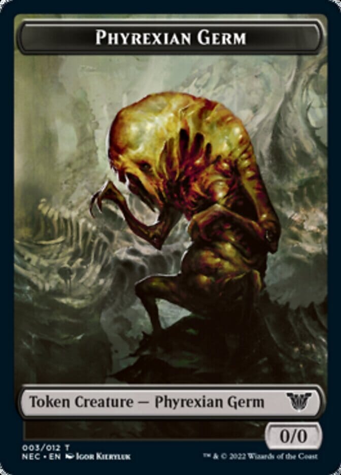 Phyrexian Germ // Spirit (002) Double-sided Token [Kamigawa: Neon Dynasty Commander Tokens] MTG Single Magic: The Gathering  | Multizone: Comics And Games