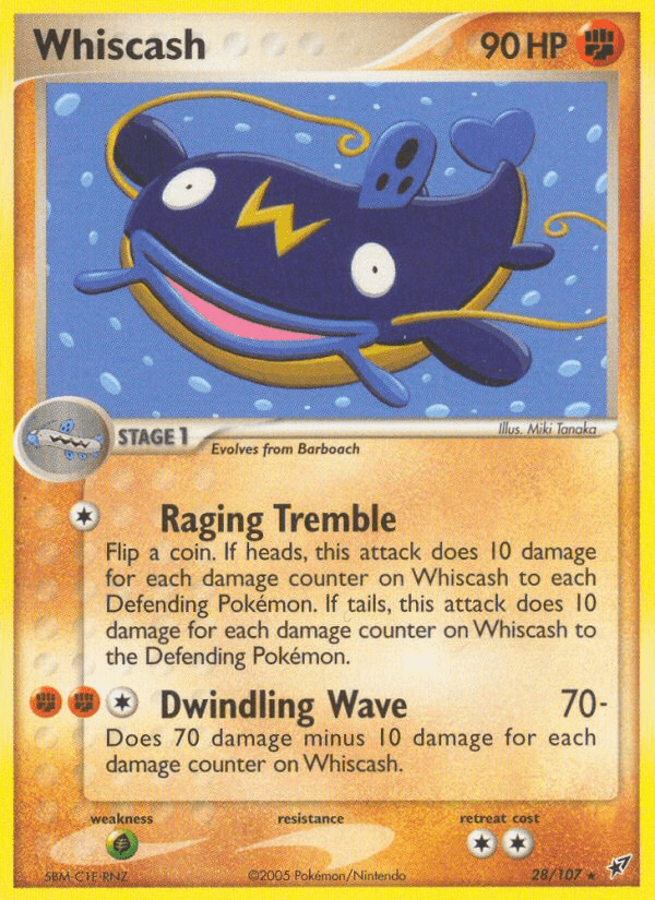 Whiscash (28/107) [EX: Deoxys] Pokemon Single Pokémon  | Multizone: Comics And Games