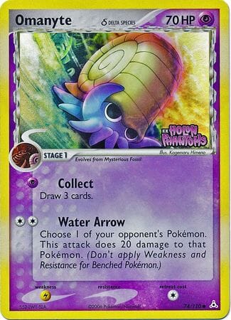Omanyte (74/110) (Delta Species) (Stamped) [EX: Holon Phantoms] Pokemon Single Pokémon  | Multizone: Comics And Games