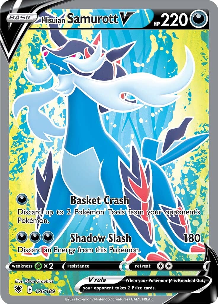 Hisuian Samurott V (176/189) [Sword & Shield: Astral Radiance] Pokemon Single Pokémon  | Multizone: Comics And Games