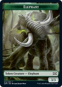 Elephant // Wurm (029) Double-sided Token [Double Masters Tokens] MTG Single Magic: The Gathering  | Multizone: Comics And Games
