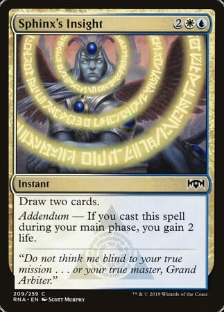 Sphinx's Insight [Ravnica Allegiance] MTG Single Magic: The Gathering  | Multizone: Comics And Games