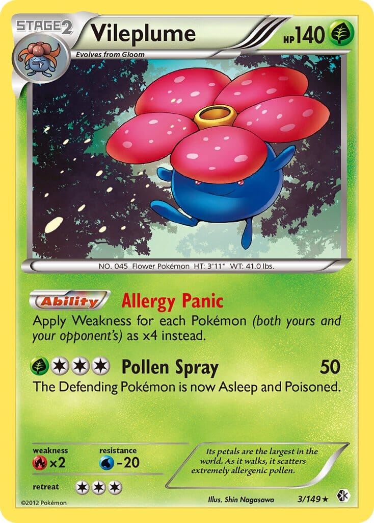 Vileplume (3/149) (Theme Deck Exclusive) [Black & White: Boundaries Crossed] Pokemon Single Pokémon  | Multizone: Comics And Games