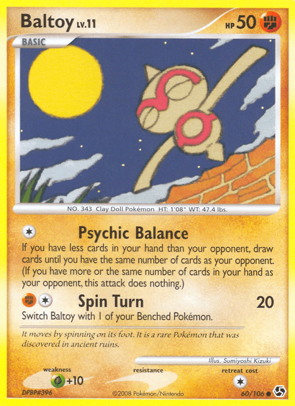 Baltoy (60/106) [Diamond & Pearl: Great Encounters] Pokemon Single Pokémon  | Multizone: Comics And Games