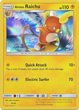 Alolan Raichu (30/30) [Sun & Moon: Trainer Kit - Alolan Raichu] Pokemon Single Pokémon  | Multizone: Comics And Games