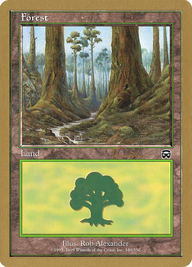 Forest (jt349) (Jan Tomcani) [World Championship Decks 2001] MTG Single Magic: The Gathering  | Multizone: Comics And Games