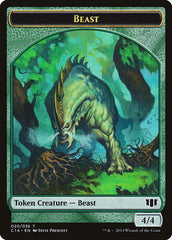 Elf Druid // Beast (020/036) Double-sided Token [Commander 2014 Tokens] MTG Single Magic: The Gathering  | Multizone: Comics And Games