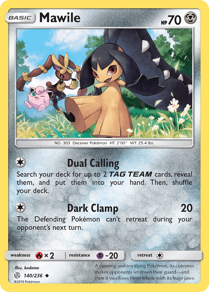 Mawile (140/236) [Sun & Moon: Cosmic Eclipse] Pokemon Single Pokémon  | Multizone: Comics And Games