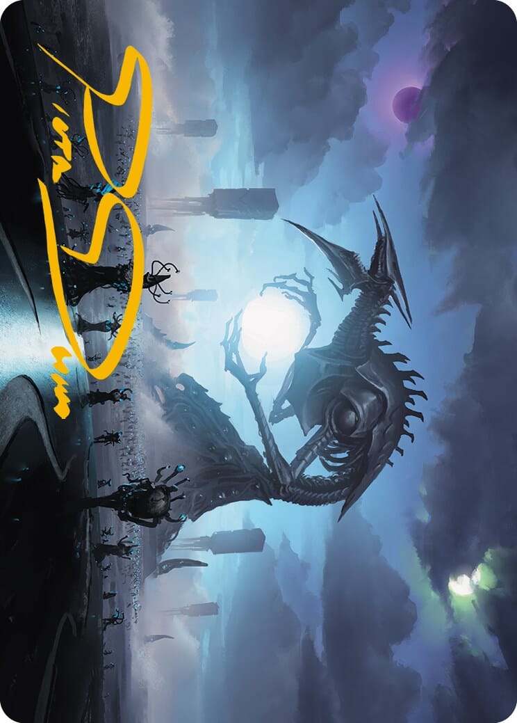 Blue Sun's Zenith Art Card (Gold-Stamped Signature) [Phyrexia: All Will Be One Art Series] MTG Single Magic: The Gathering  | Multizone: Comics And Games