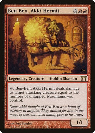 Ben-Ben, Akki Hermit [Champions of Kamigawa] MTG Single Magic: The Gathering  | Multizone: Comics And Games