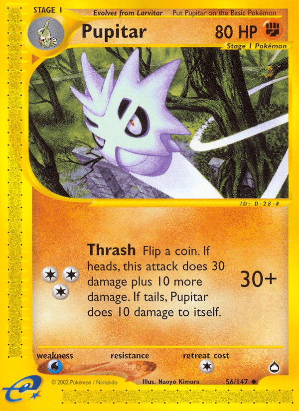 Pupitar (56/147) [Aquapolis] Pokemon Single Pokémon  | Multizone: Comics And Games