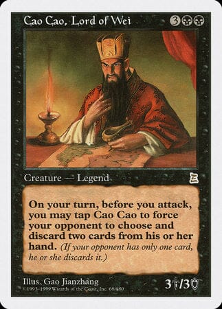 Cao Cao, Lord of Wei [Portal Three Kingdoms] MTG Single Magic: The Gathering  | Multizone: Comics And Games