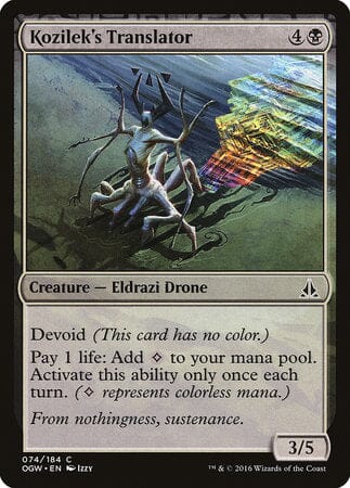 Kozilek's Translator [Oath of the Gatewatch] MTG Single Magic: The Gathering  | Multizone: Comics And Games