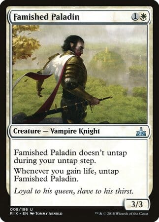 Famished Paladin [Rivals of Ixalan] MTG Single Magic: The Gathering  | Multizone: Comics And Games