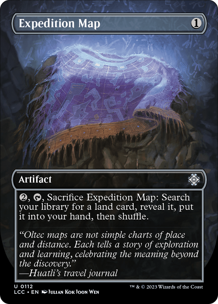 Expedition Map (Borderless) [The Lost Caverns of Ixalan Commander] MTG Single Magic: The Gathering  | Multizone: Comics And Games