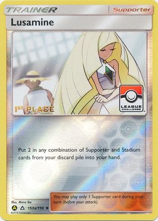 Lusamine (153a/156) (League Challenge Alt Art 1st Place) [Sun & Moon: Ultra Prism] Pokemon Single Pokémon  | Multizone: Comics And Games