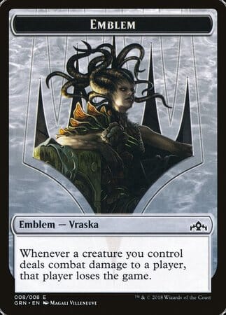 Emblem - Vraska, Golgari Queen [Guilds of Ravnica Tokens] MTG Single Magic: The Gathering  | Multizone: Comics And Games