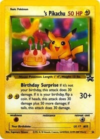 Pikachu (24) (Birthday) [Pikachu World Collection Promos] Pokemon Single Pokémon  | Multizone: Comics And Games