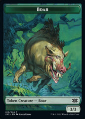 Boar // Knight Double-sided Token [Double Masters 2022 Tokens] MTG Single Magic: The Gathering  | Multizone: Comics And Games