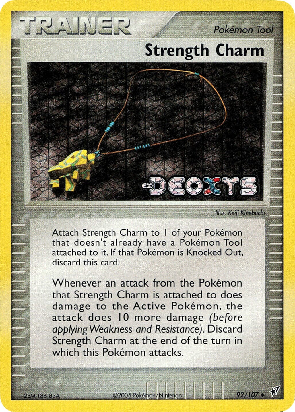 Strength Charm (92/107) (Stamped) [EX: Deoxys] Pokemon Single Pokémon  | Multizone: Comics And Games