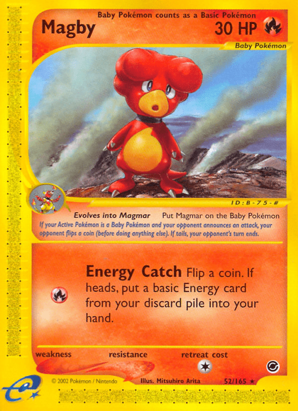 Magby (52/165) [Expedition: Base Set] Pokemon Single Pokémon  | Multizone: Comics And Games