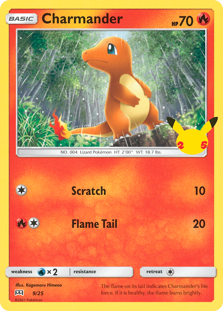 Charmander (9/25) [McDonald's 25th Anniversary] Pokemon Single Pokémon  | Multizone: Comics And Games
