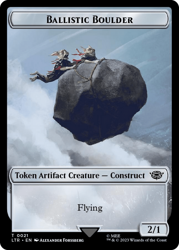 Ballistic Boulder // Food (0024) Double-Sided Token (Surge Foil) [The Lord of the Rings: Tales of Middle-Earth Tokens] MTG Single Magic: The Gathering  | Multizone: Comics And Games