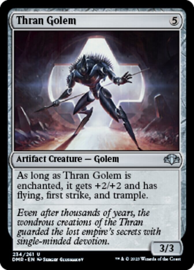 Thran Golem [Dominaria Remastered] MTG Single Magic: The Gathering  | Multizone: Comics And Games