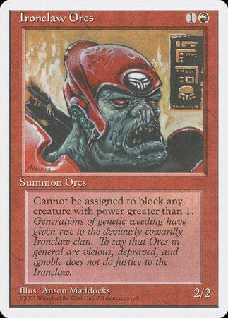Ironclaw Orcs [Fourth Edition] MTG Single Magic: The Gathering  | Multizone: Comics And Games