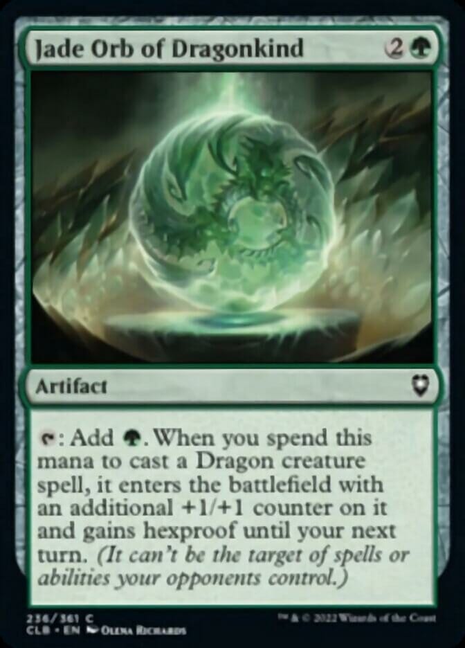 Jade Orb of Dragonkind [Commander Legends: Battle for Baldur's Gate] MTG Single Magic: The Gathering  | Multizone: Comics And Games