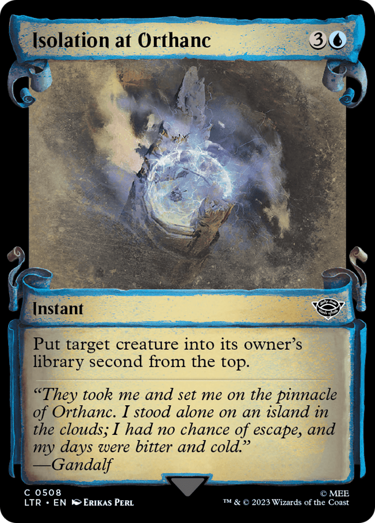 Isolation at Orthanc [The Lord of the Rings: Tales of Middle-Earth Showcase Scrolls] MTG Single Magic: The Gathering  | Multizone: Comics And Games