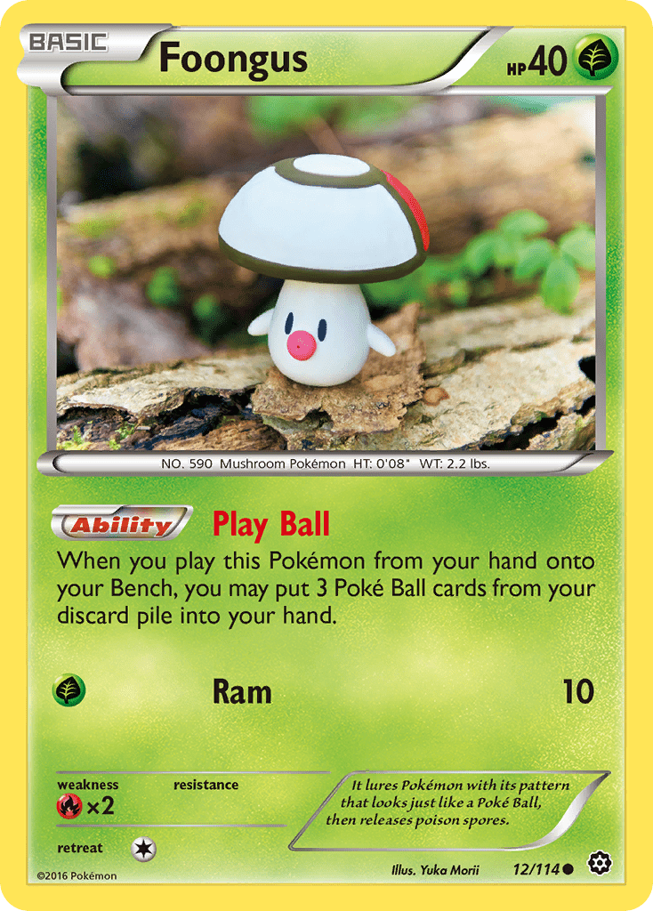Foongus (12/114) [XY: Steam Siege] Pokemon Single Pokémon  | Multizone: Comics And Games